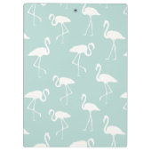Patroon van lamingos, Flamingo patroon, blauw Klembord (Achterkant)