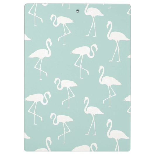 Patroon van lamingos, Flamingo patroon, blauw Klembord (Achterkant)