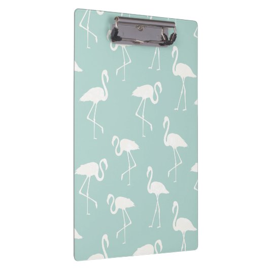Patroon van lamingos, Flamingo patroon, blauw Klembord (Rechts)