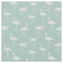 Patroon van lamingos, Flamingo patroon, blauw Stof