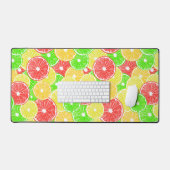 patroon van lemmetjes, sinaasappels, pompelmoezen  bureaumat (Keyboard & Muis)