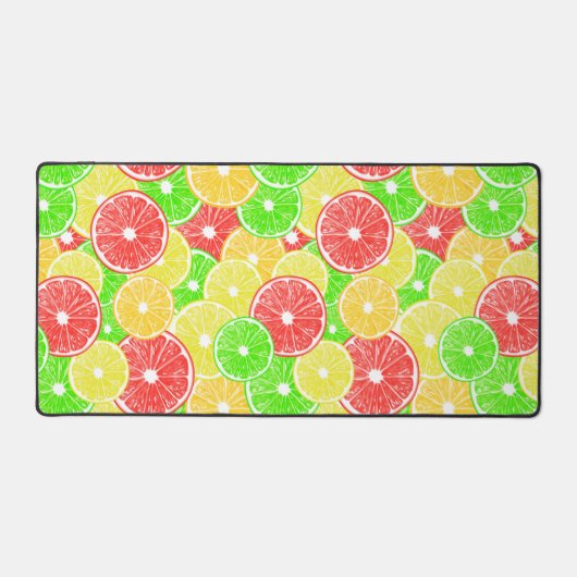 patroon van lemmetjes, sinaasappels, pompelmoezen  bureaumat (Voorkant)