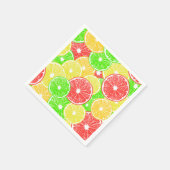 patroon van lemmetjes, sinaasappels, pompelmoezen servetten (Hoek)