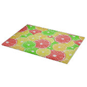 patroon van lemmetjes, sinaasappels, pompelmoezen snijplank (Hoek)