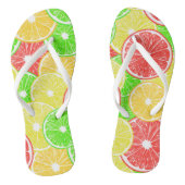 patroon van lemmetjes, sinaasappels, pompelmoezen  teenslippers (Voetbed)