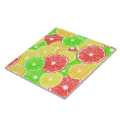 patroon van lemmetjes, sinaasappels, pompelmoezen  tegeltje (Zijkant)