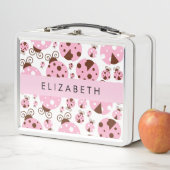 Patroon van lieveheersbeestjes, roze lieveheersbee (In situ)