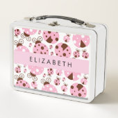 Patroon van lieveheersbeestjes, roze lieveheersbee (Voorkant)