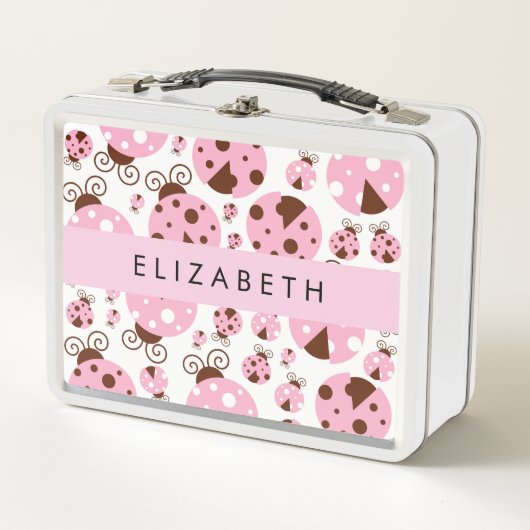 Patroon van lieveheersbeestjes, roze lieveheersbee (Voorkant)