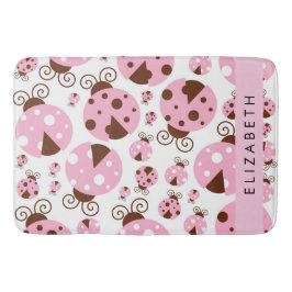 Patroon van lieveheersbeestjes, roze lieveheersbee badmat