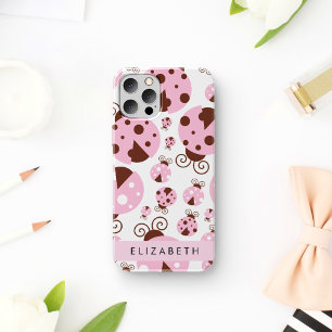 Patroon van lieveheersbeestjes, roze lieveheersbee Case-Mate iPhone case