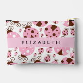 Patroon van lieveheersbeestjes, roze lieveheersbee etui (Achterkant)