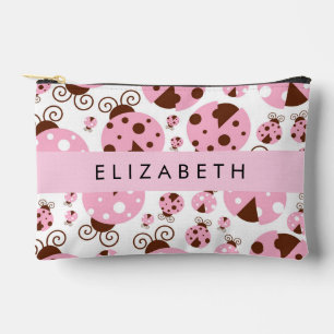 Patroon van lieveheersbeestjes, roze lieveheersbee etui