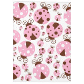 Patroon van lieveheersbeestjes, roze lieveheersbee klembord (Achterkant)