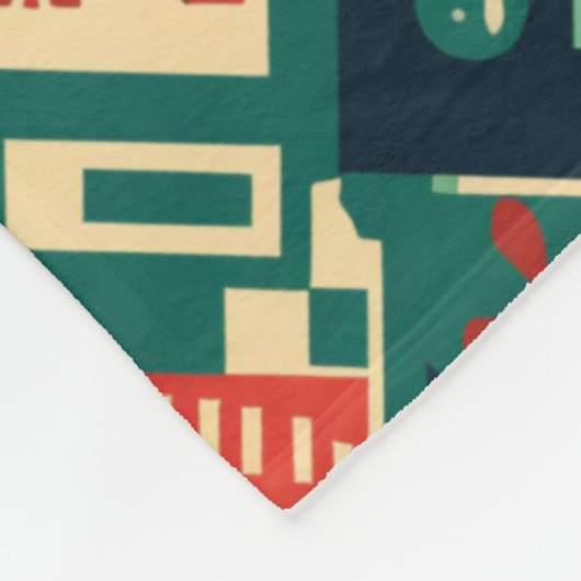 Patroon van Litouwen Fleece Deken (Hoek)