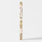 Patroon van luiaards, schattige luiaards, harten, iPhone hoesje (Linkerkant)