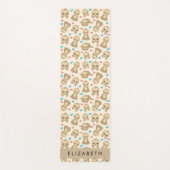 Patroon van luiaards, schattige luiaards, harten,  yogamat (Voorkant)