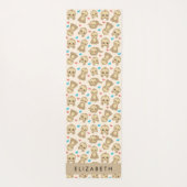 Patroon van luiaards, schattige luiaards, harten,  yogamat (Achterkant)