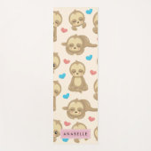 Patroon van luiaards, schattige luiaards, harten, yogamat (Voorkant)