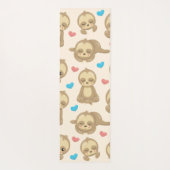 Patroon van luiaards, schattige luiaards, harten, yogamat (Achterkant)