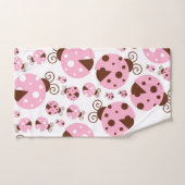 Patroon van luibugs, luidobbels, roze luidobbels bad handdoek (Handdoek)
