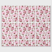 Patroon van luibugs, luidobbels, roze luidobbels cadeaupapier (Vlak)