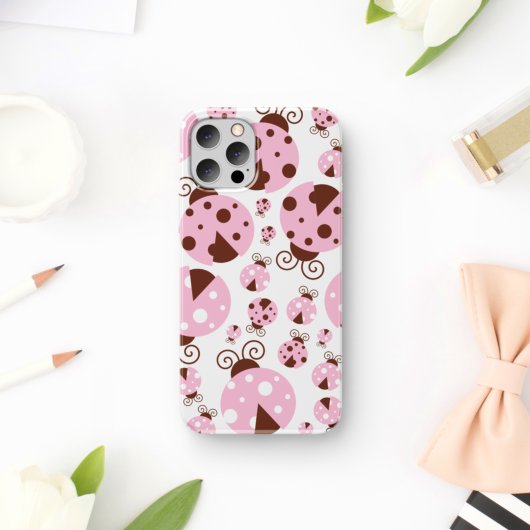 Patroon van luibugs, luidobbels, roze luidobbels Case-Mate iPhone case