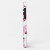 Patroon van luibugs, luidobbels, roze luidobbels Case-Mate iPhone case (Achterkant/links)
