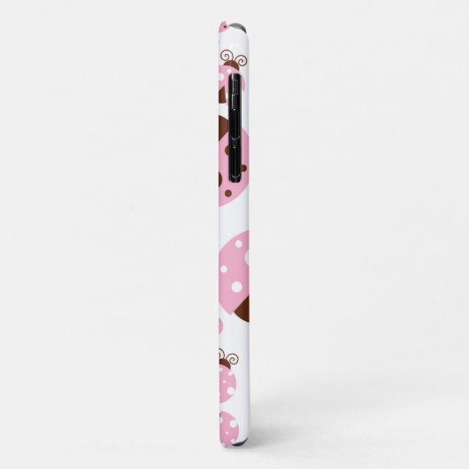 Patroon van luibugs, luidobbels, roze luidobbels Case-Mate iPhone case (Achterkant/links)