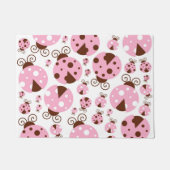 Patroon van luibugs, luidobbels, roze luidobbels deurmat (Voorkant)
