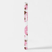 Patroon van luibugs, luidobbels, roze luidobbels iPhone hoesje (Linkerkant)