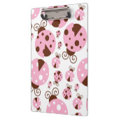 Patroon van luibugs, luidobbels, roze luidobbels klembord (Links)