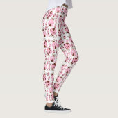 Patroon van luibugs, luidobbels, roze luidobbels leggings (Rechts)