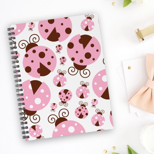 Patroon van luibugs, luidobbels, roze luidobbels planner