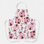 Patroon van luibugs, luidobbels, roze luidobbels schort (Voorkant)