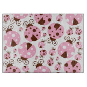 Patroon van luibugs, luidobbels, roze luidobbels snijplank (Voorkant)