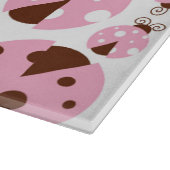 Patroon van luibugs, luidobbels, roze luidobbels snijplank (Hoek)