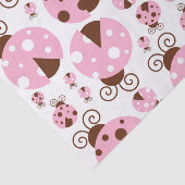 Patroon van luibugs, luidobbels, roze luidobbels tissuepapier (Detail)