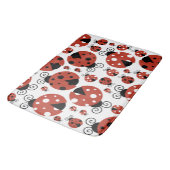 Patroon van luibugs, luidoezels, rode luibugs badmat (Gekanteld)