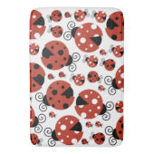 Patroon van luibugs, luidoezels, rode luibugs badmat (Voorkant Verticaal)