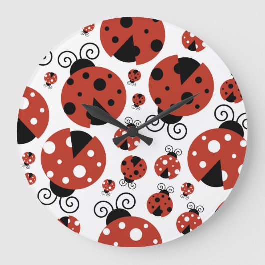 Patroon van luibugs, luidoezels, rode luibugs grote klok (Voorkant)