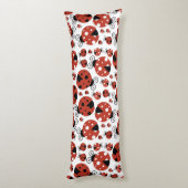 Patroon van luibugs, luidoezels, rode luibugs lichaamskussen (Achterkant (Verticaal))