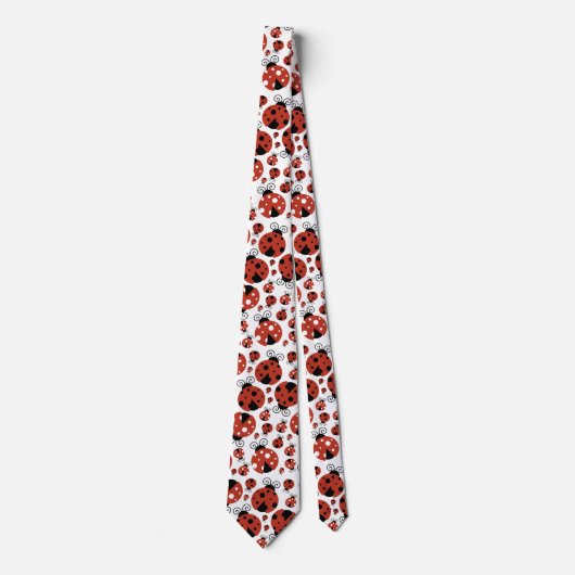 Patroon van luibugs, luidoezels, rode luibugs stropdas (Voorkant)