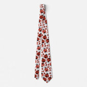 Patroon van luibugs, luidoezels, rode luibugs stropdas (Achterkant)