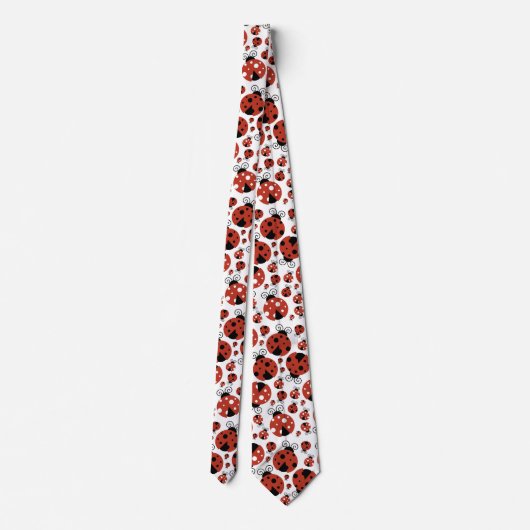 Patroon van luibugs, luidoezels, rode luibugs stropdas (Achterkant)
