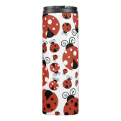 Patroon van luibugs, luidoezels, rode luibugs thermosbeker (Achterkant)