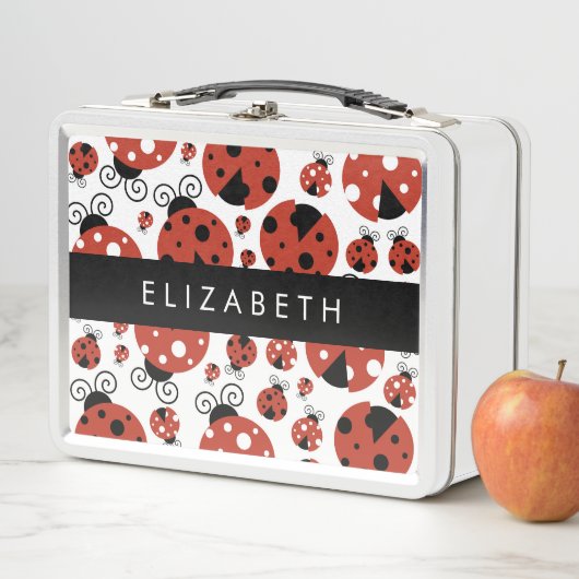 Patroon van luibugs, rode luibugs, Jouw naam (In situ)