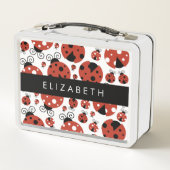 Patroon van luibugs, rode luibugs, Jouw naam (Achterkant)