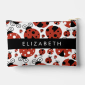 Patroon van luibugs, rode luibugs, Jouw naam Etui (Achterkant)