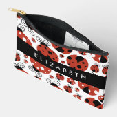 Patroon van luibugs, rode luibugs, Jouw naam Etui (Open)